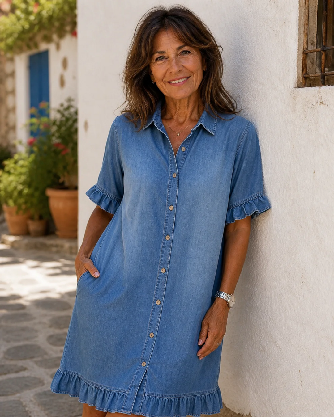 Lilian | Everyday Denim Midi Dress