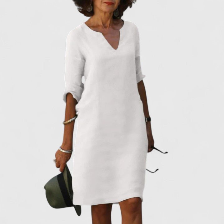 Thalia | Elegant V-Neck Dress