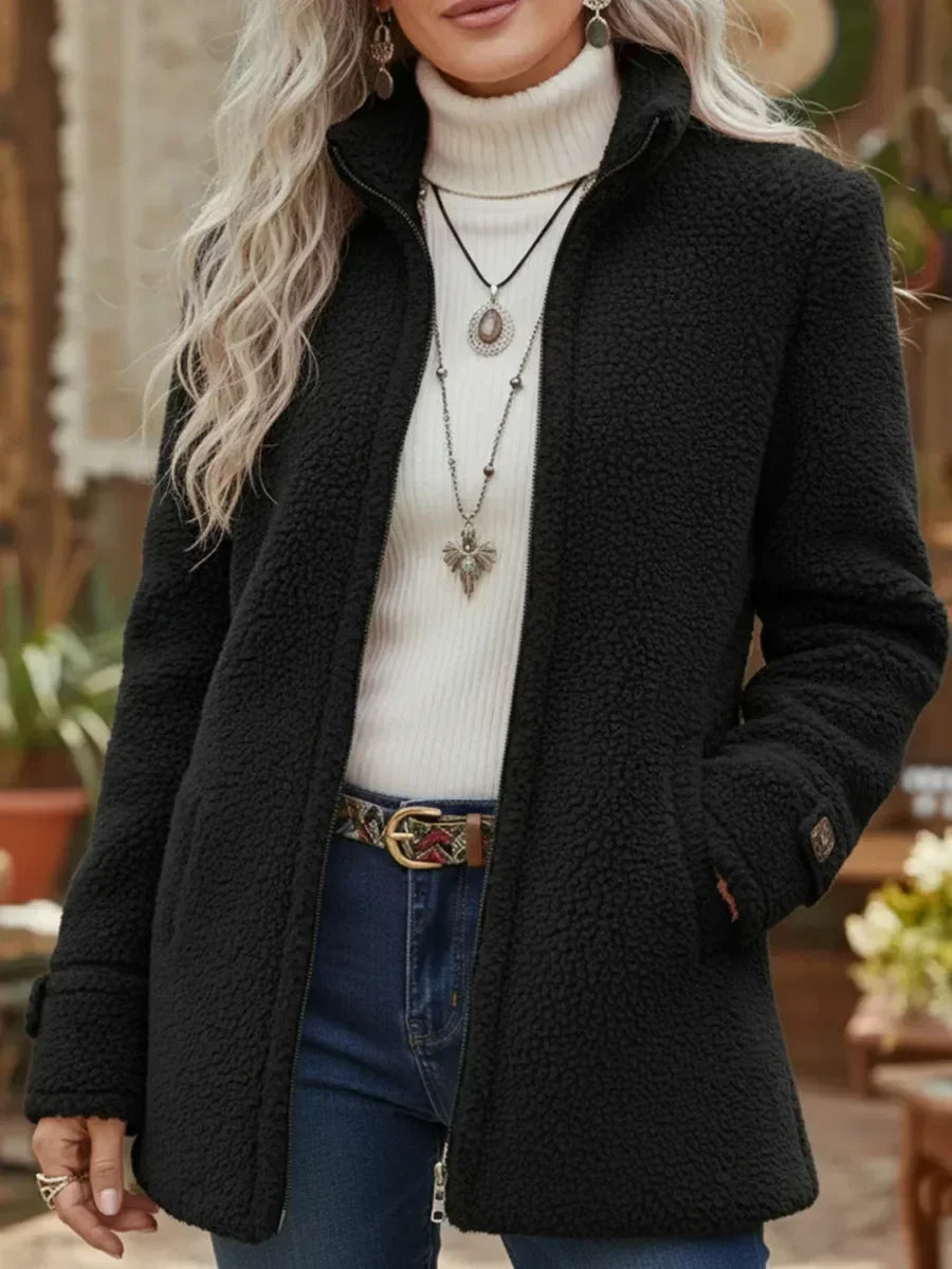Renee | Full-Zip Lambswool Jacket