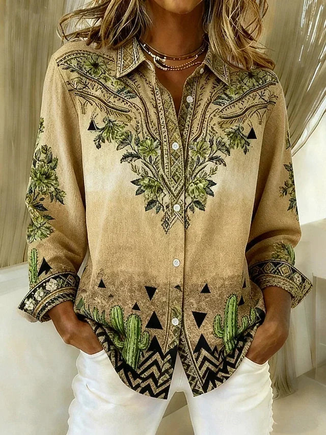 Lotte | Vintage Western Floral Blouse