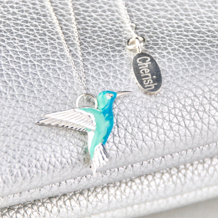 Hortense | Sterling Silver Hummingbird Necklace