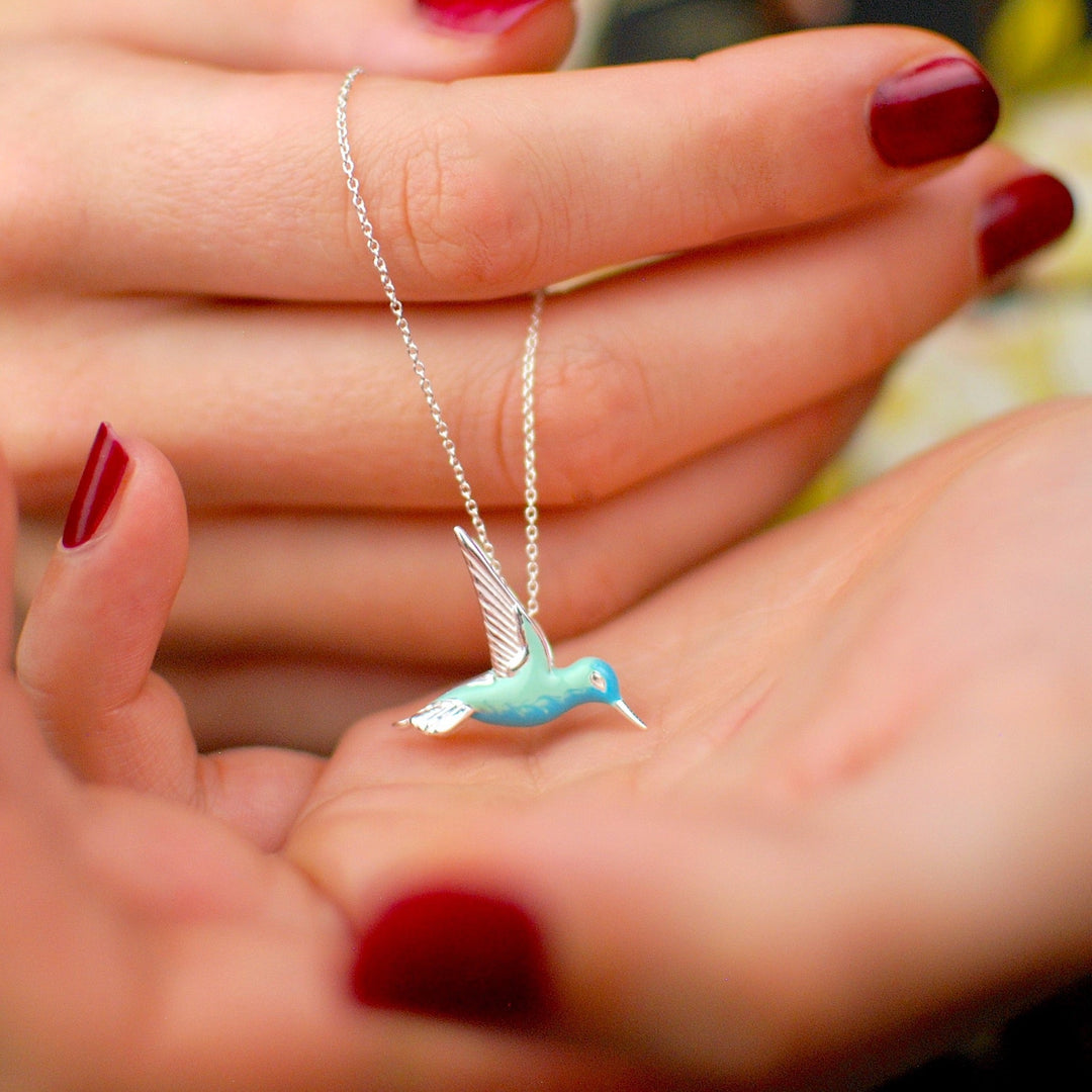 Hortense | Sterling Silver Hummingbird Necklace