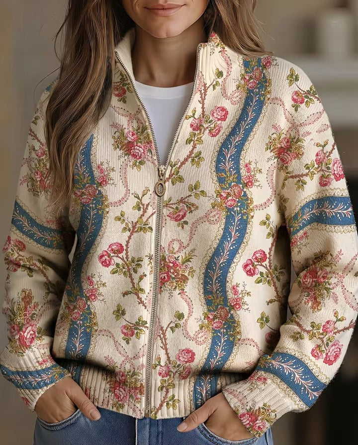 Margaret | Climbing Rose Ribbon Cardigan