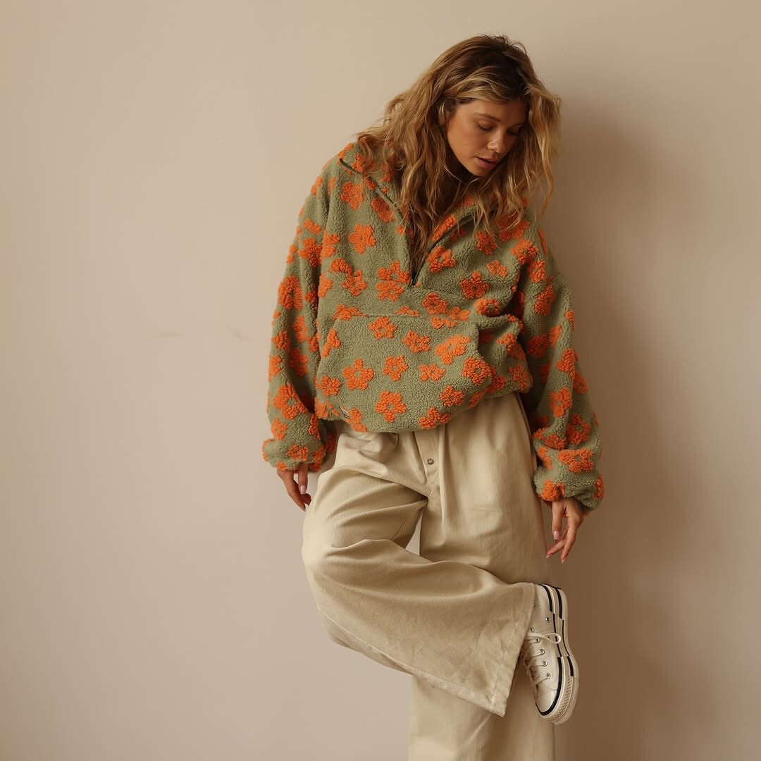 Oriana | Fleece Pullover Bloom