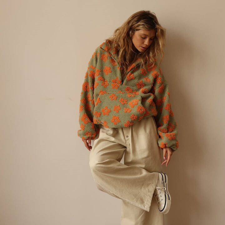 Oriana | Fleece Pullover Bloom