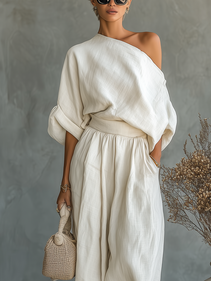 Everly | Off-white Linen Set