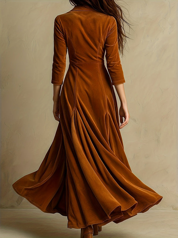 Gracie | Elegant Button-Front Collar Dress