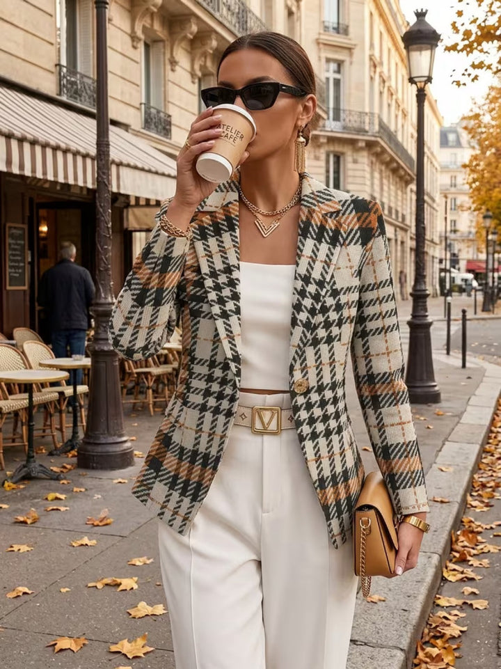 Rhianna | Houndstooth Tailored Blazer