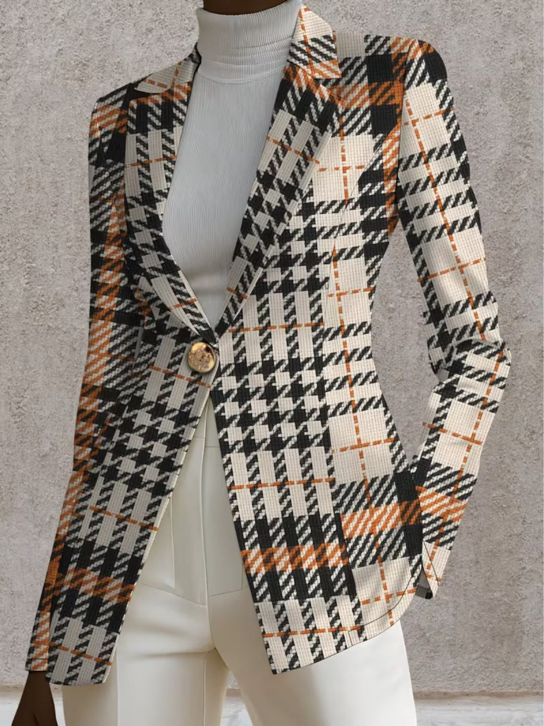 Rhianna | Houndstooth Tailored Blazer