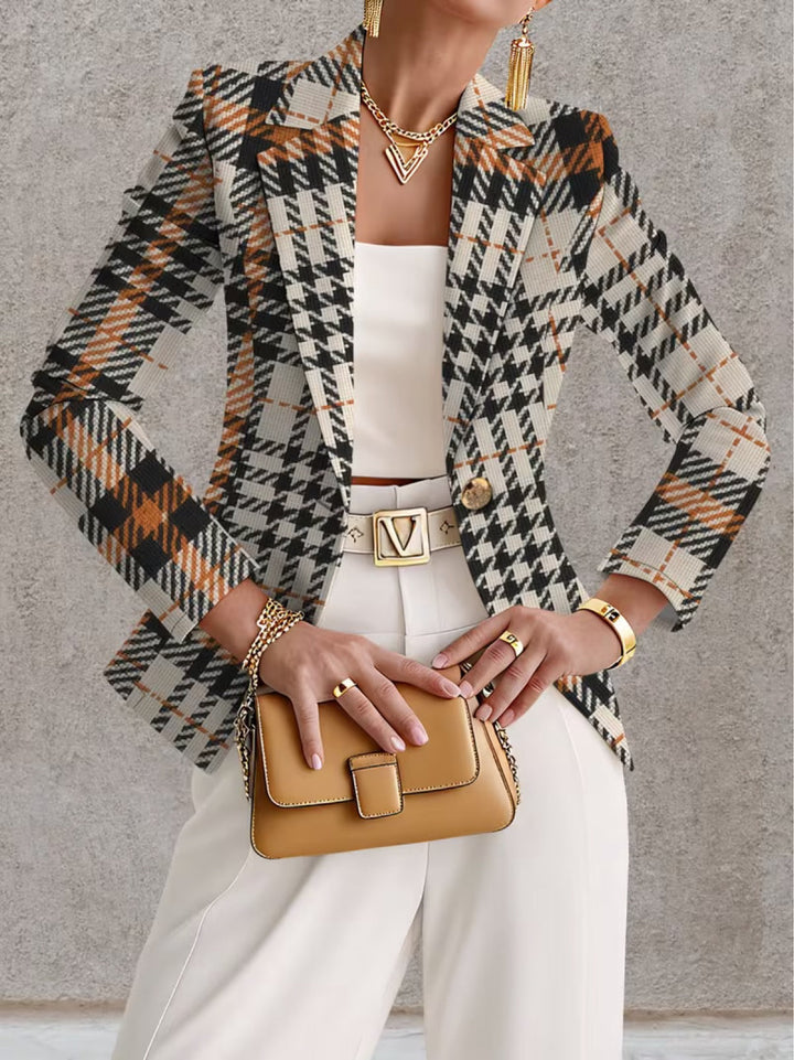 Rhianna | Houndstooth Tailored Blazer