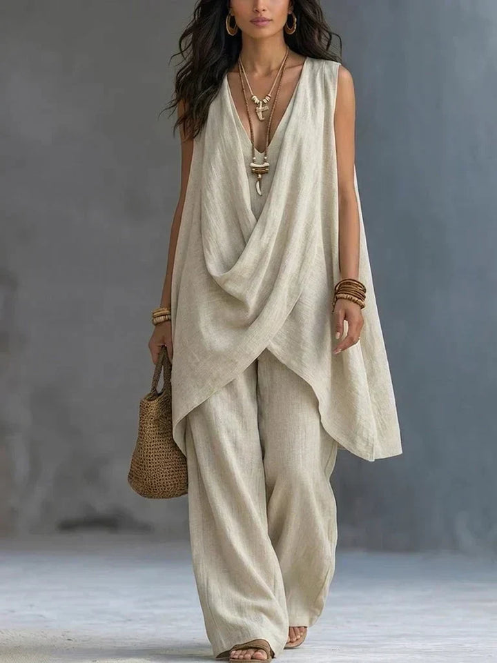 Ivette | Draped Two-Piece Set