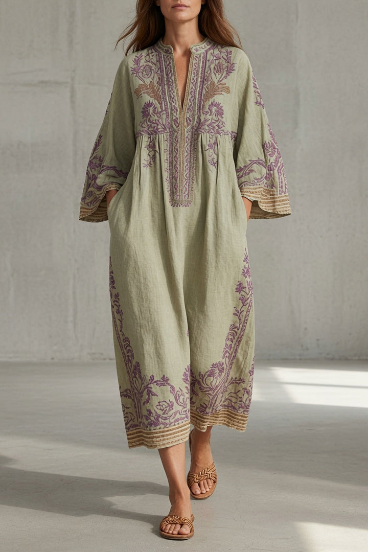 Stina | Embroidered Vintage Dress