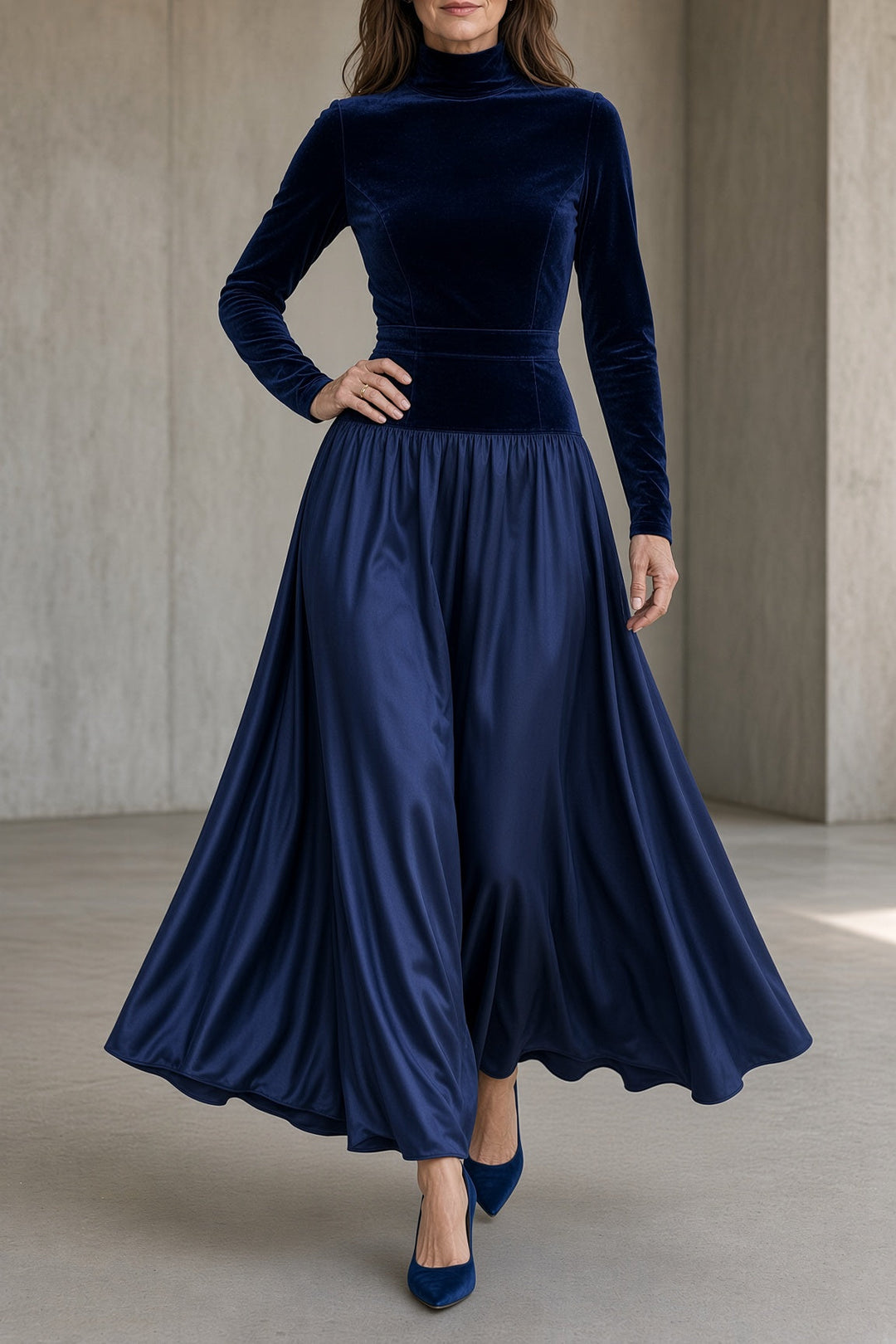 Ollie | Elegant Velvet Evening Dress