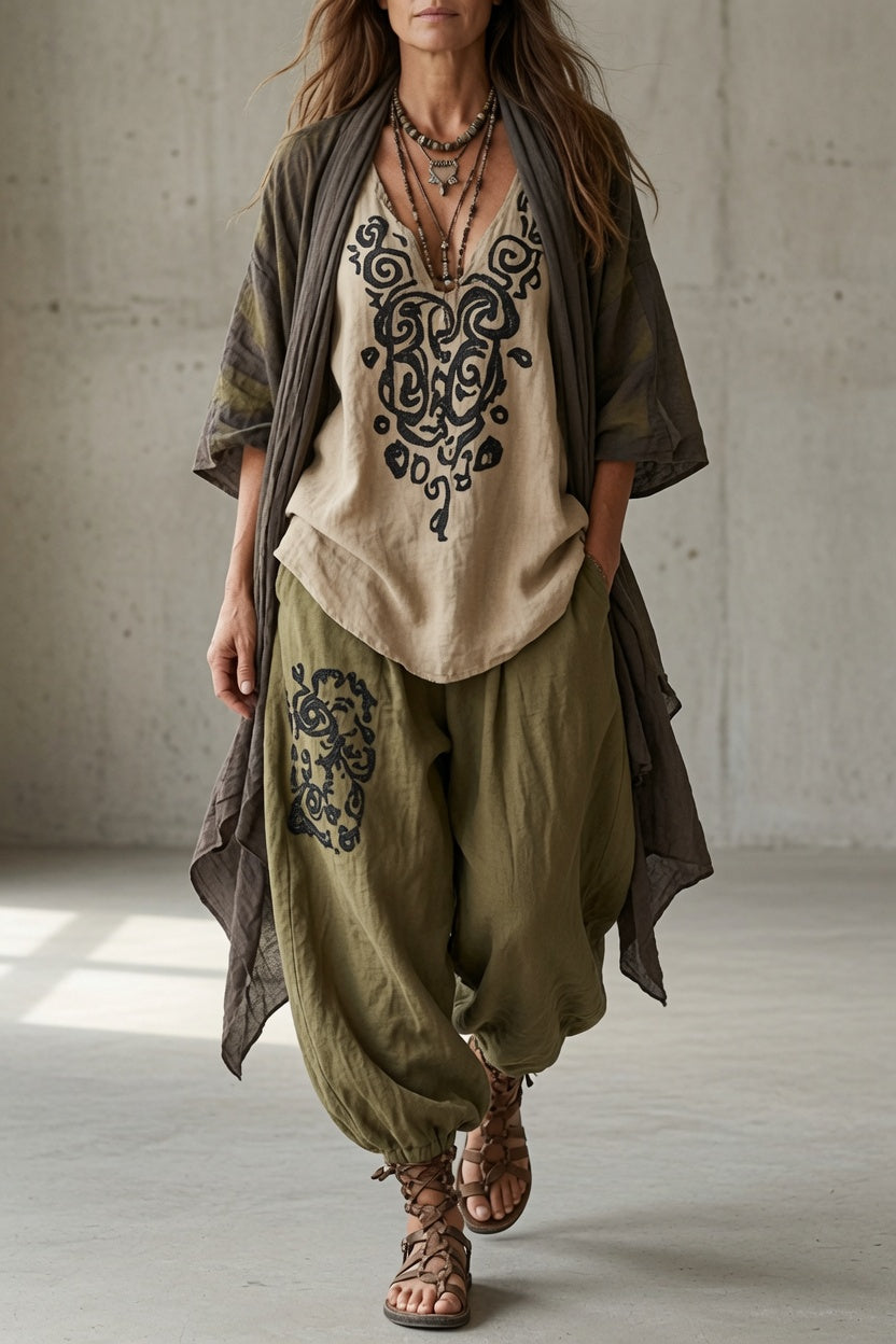 Juliet | Bohemian Harem Pant Set