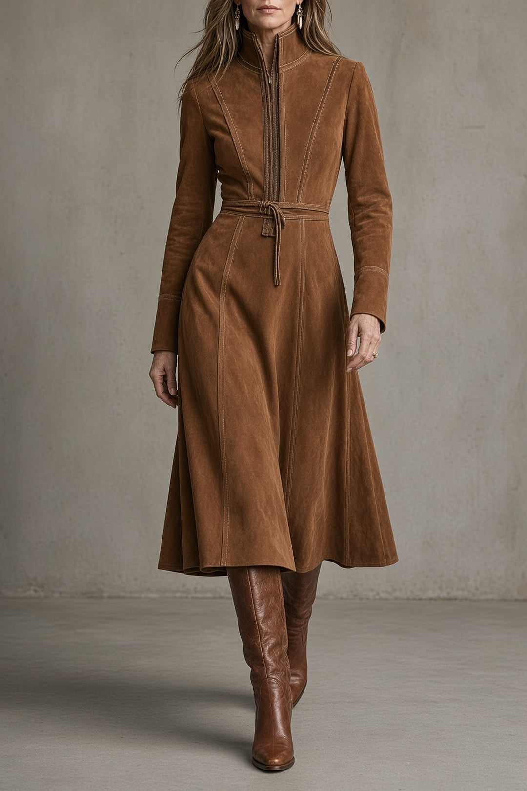 Joséphine | Vintage Belted A-Line Dress