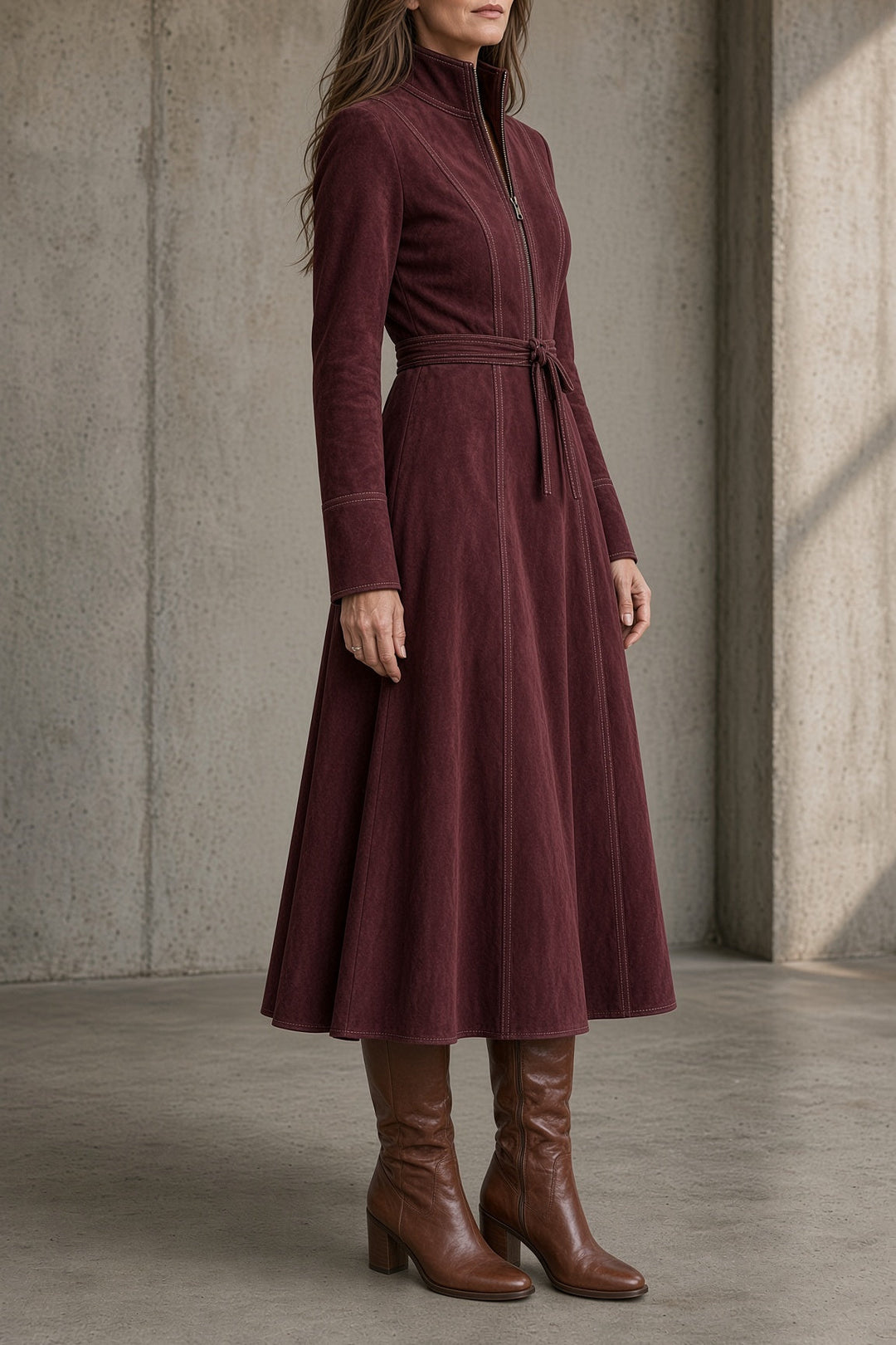 Joséphine | Vintage Belted A-Line Dress