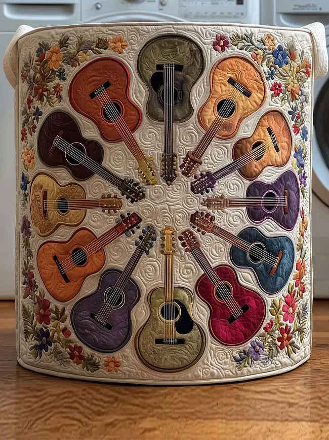 Sarah | Guitar Circle Laundry Basket