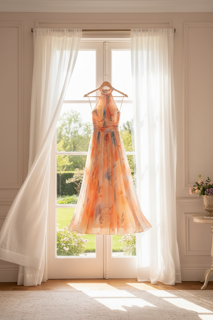 Claire | Elegant Halter Neck Dress