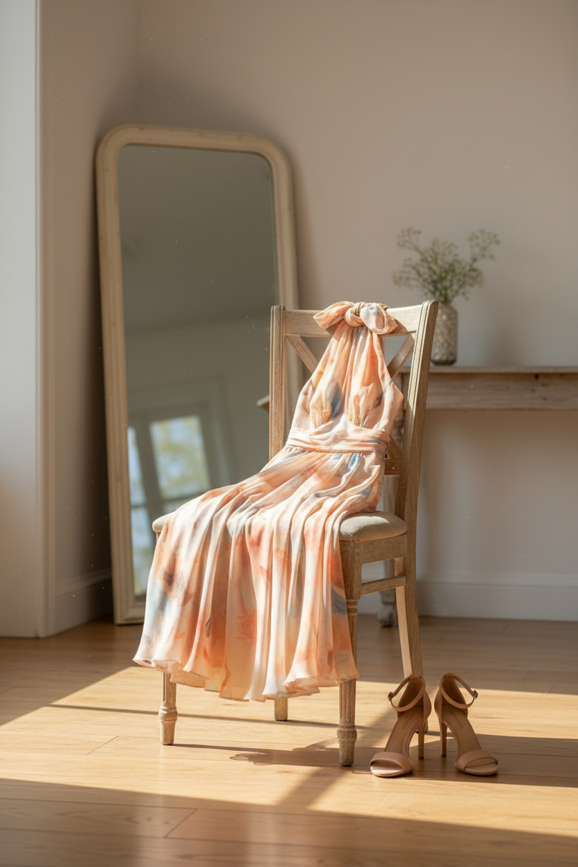 Claire | Elegant Halter Neck Dress