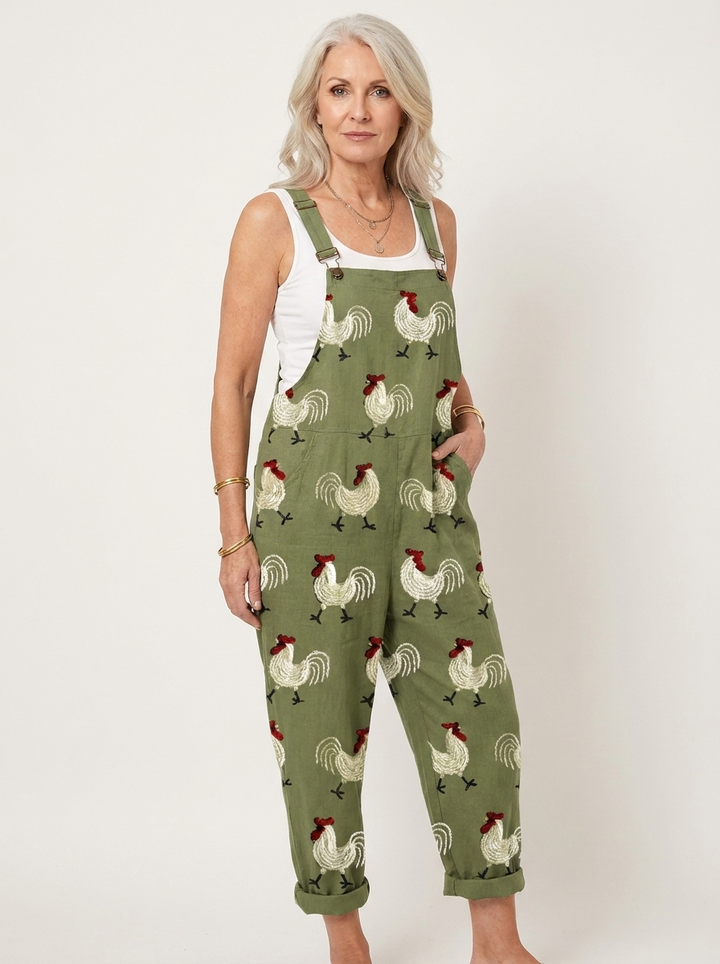 Michelle | Comfortable Printed Overalls