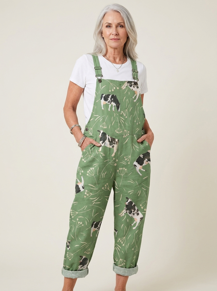 Joanne | Comfortable Printed Overalls