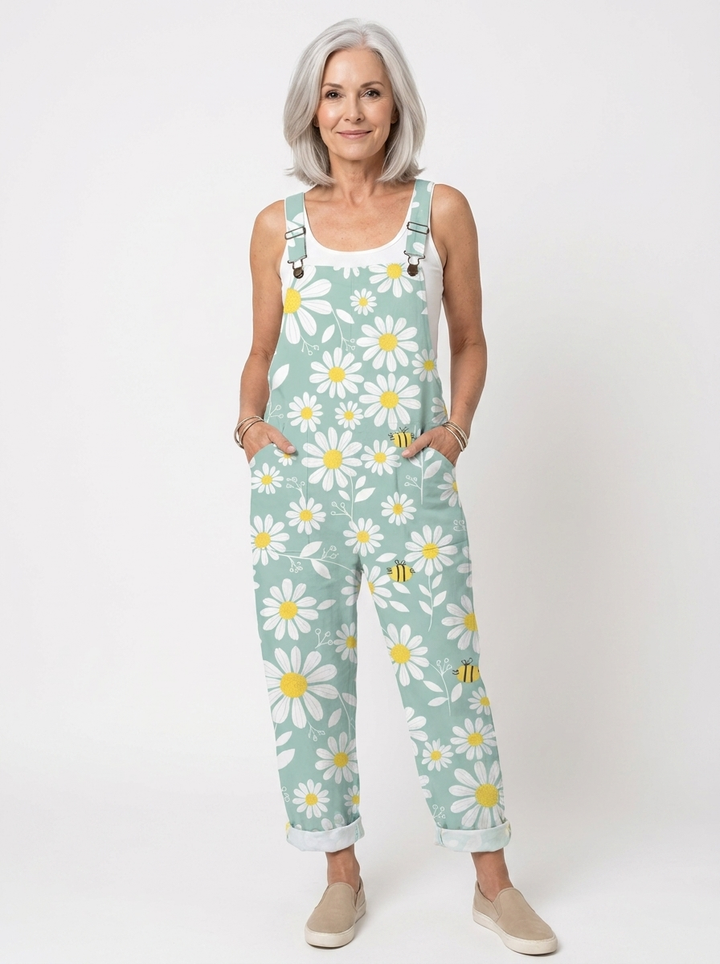 Margaret | Comfortable Printed Overalls