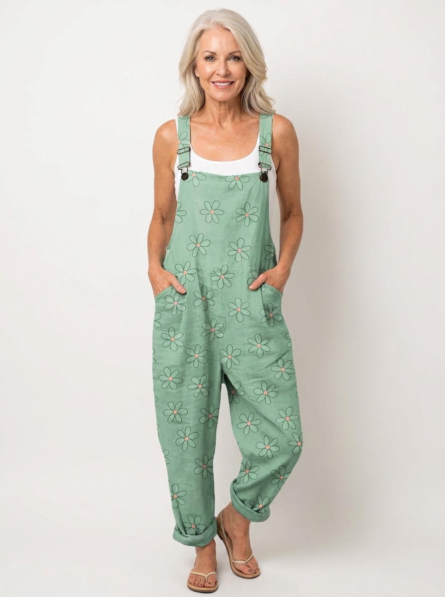 Stephanie | Comfortable Printed Overalls