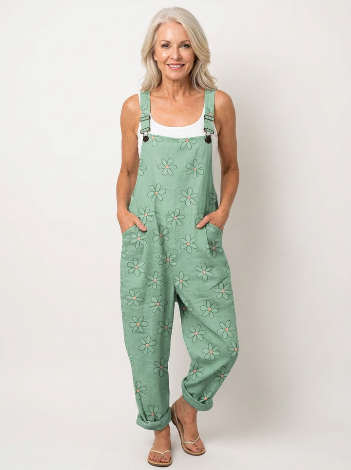 Stephanie | Comfortable Printed Overalls