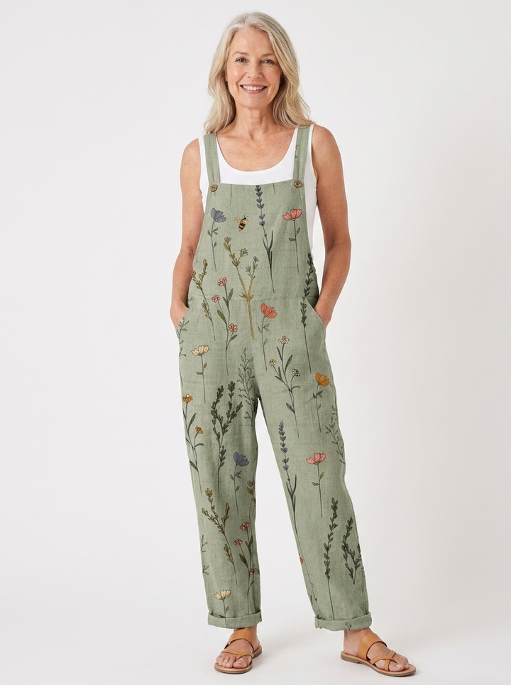 Katherine | Comfortable Printed Overalls