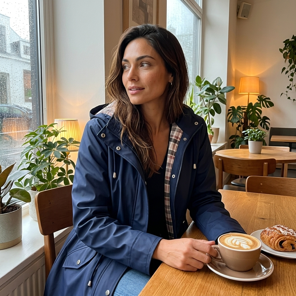 Michaela | Waterproof Detachable-Hood Rain Coat