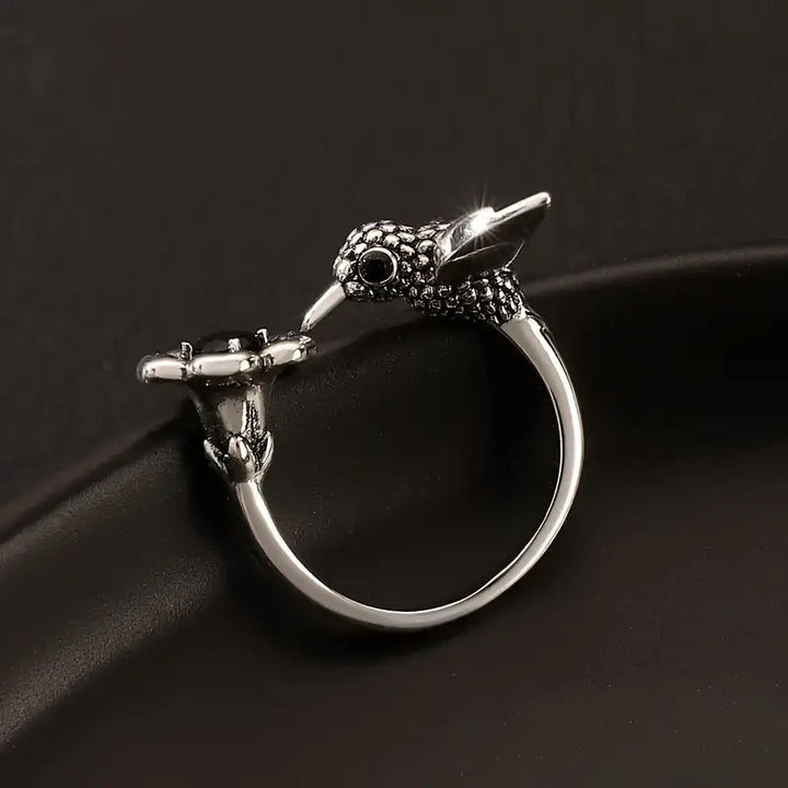 Tina | Adjustable Hummingbird Ring