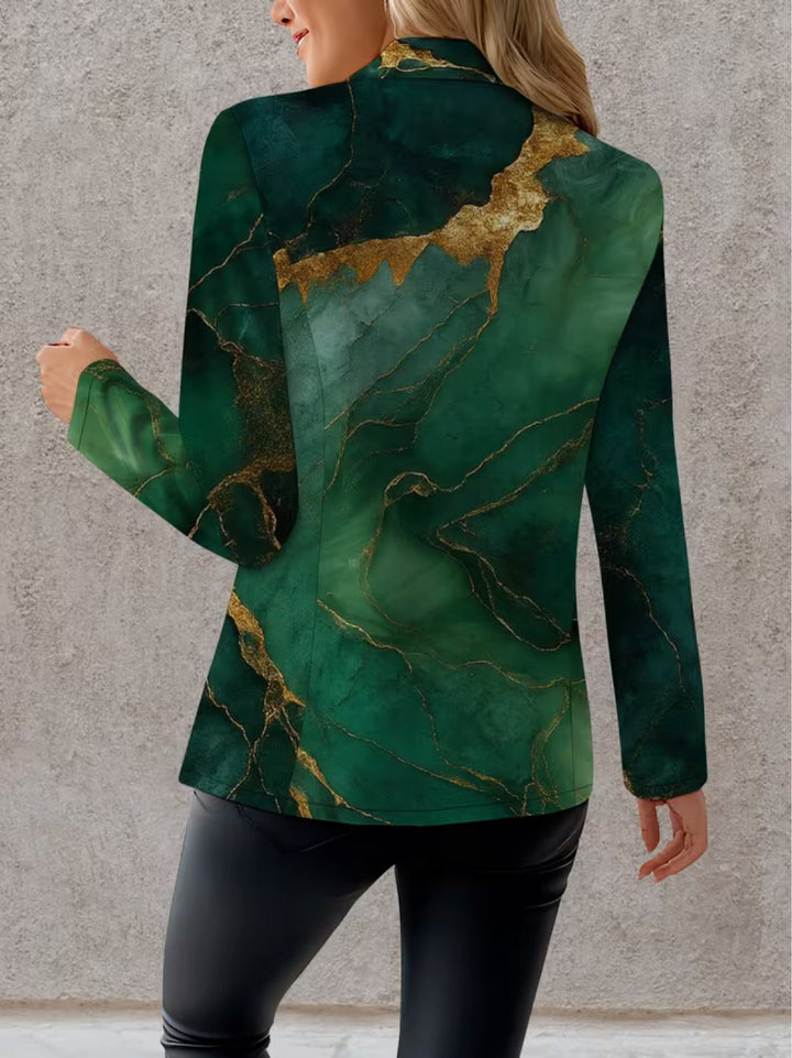 Esmera | Emerald Marble Blazer