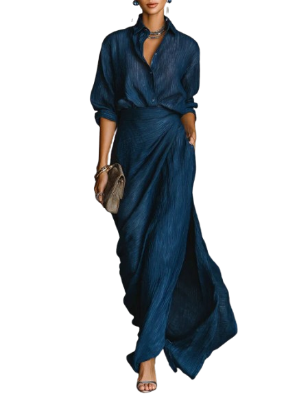 Drew | Elegant Blouse Maxi Set