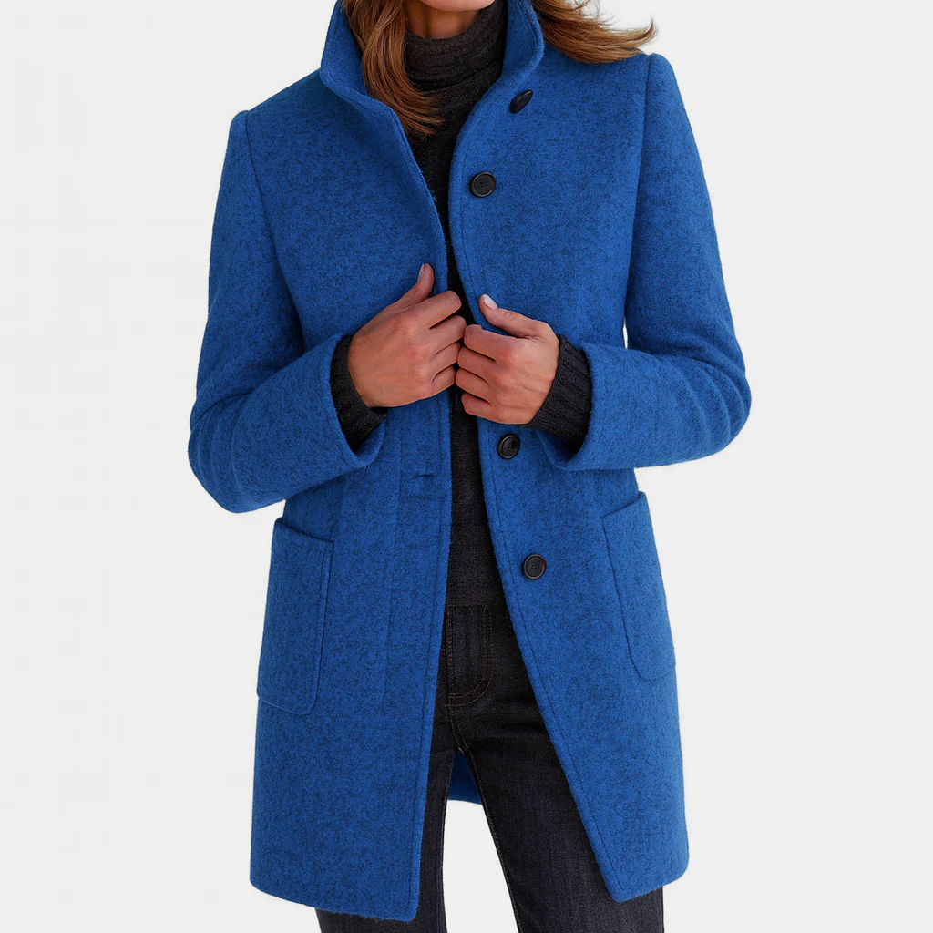 Hayden | Button-Front Tailored Midi Coat