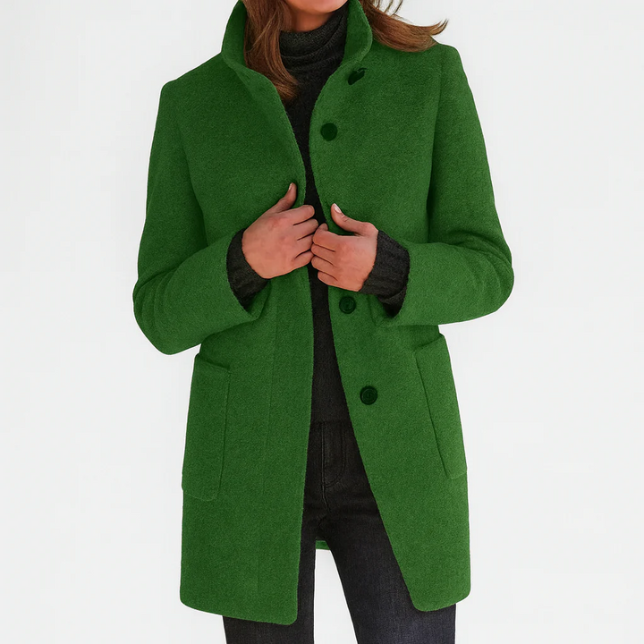 Hayden | Button-Front Tailored Midi Coat
