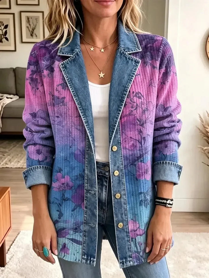 Kaisa | Retro Floral Pattern Jacket