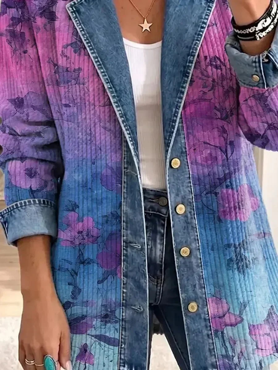 Kaisa | Retro Floral Pattern Jacket