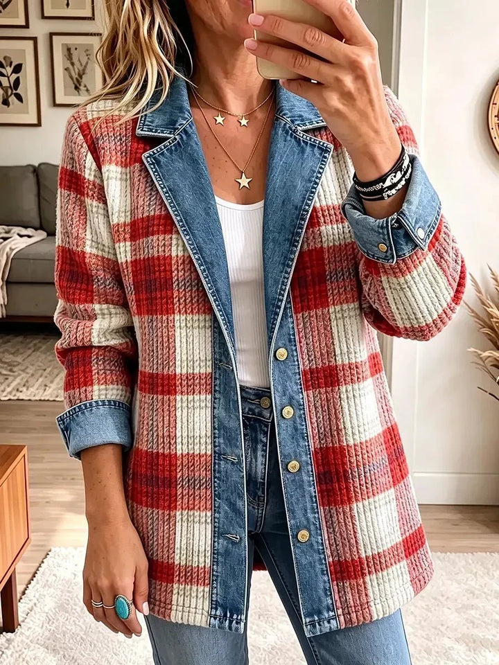 Arlotte | Vintage Denim Patchwork Jacket