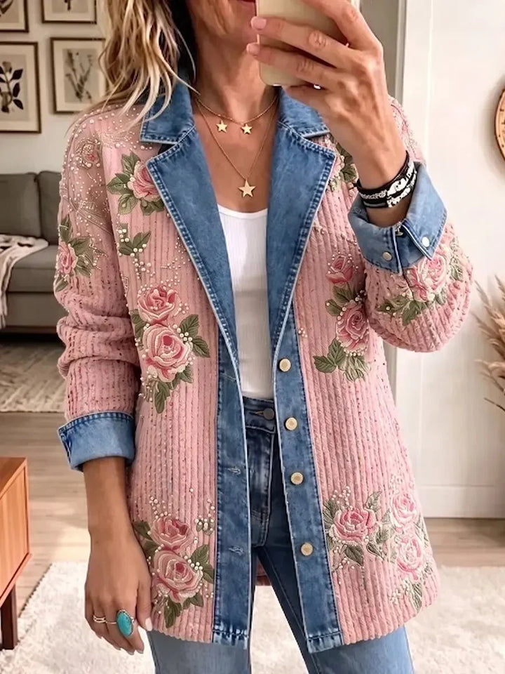 Henrietta | Vintage Patchwork Denim Blazer