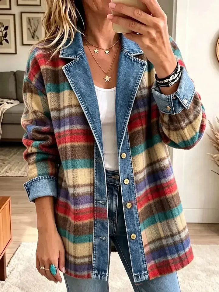Zelda | Vintage Denim Patchwork Jacket