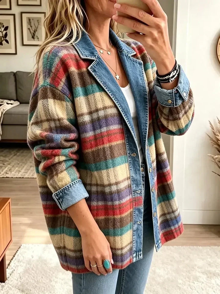 Zelda | Vintage Denim Patchwork Jacket