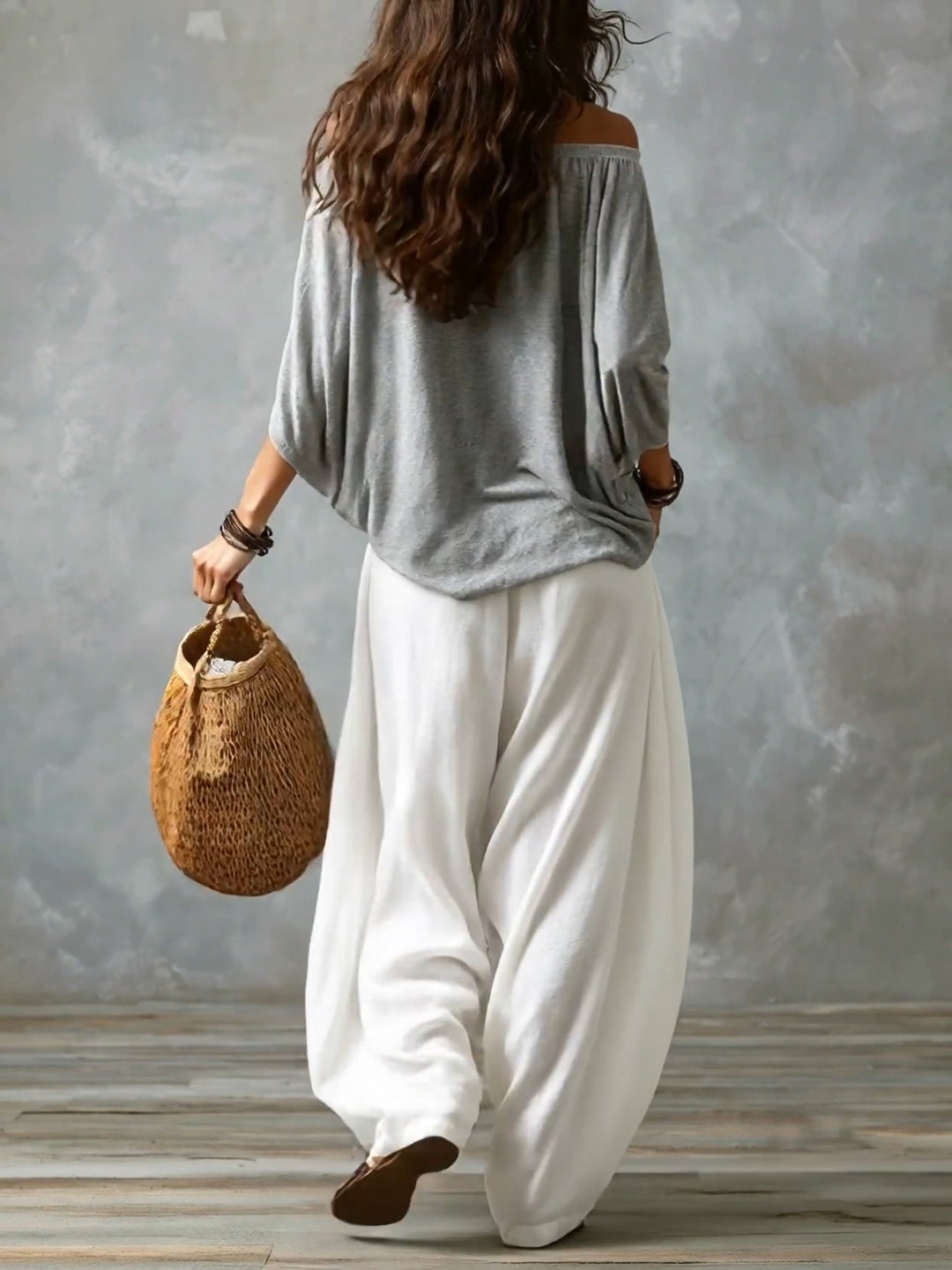 Zvezdana | Off-Shoulder Linen Set