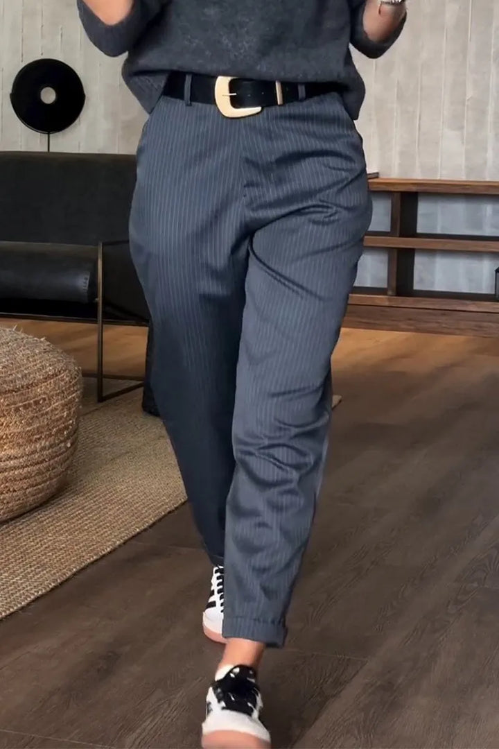 Audra | Striped Elegance Pants