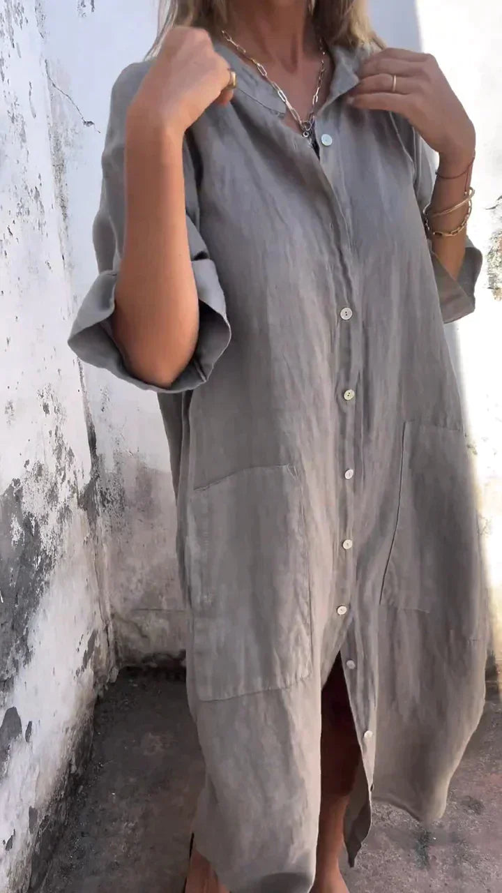 Danielle | Casual Long Shirt Dress