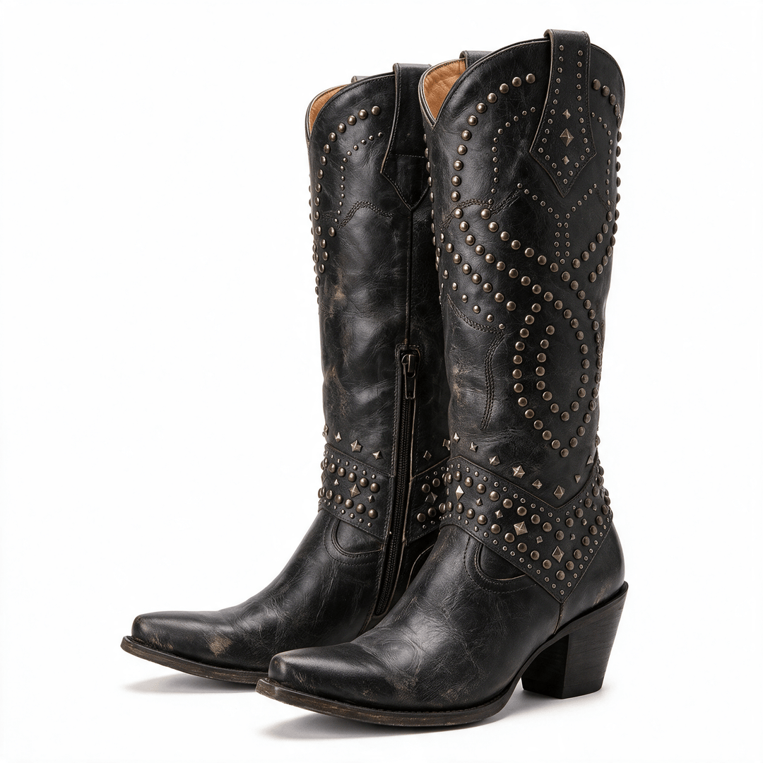 Inez | Leather Ankle Boots