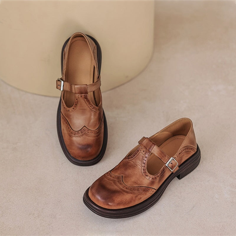 Mattea | Elegant Leather Mary Janes