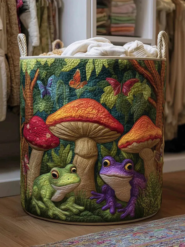 Sarah | Mushroom Design Laundry Basket
