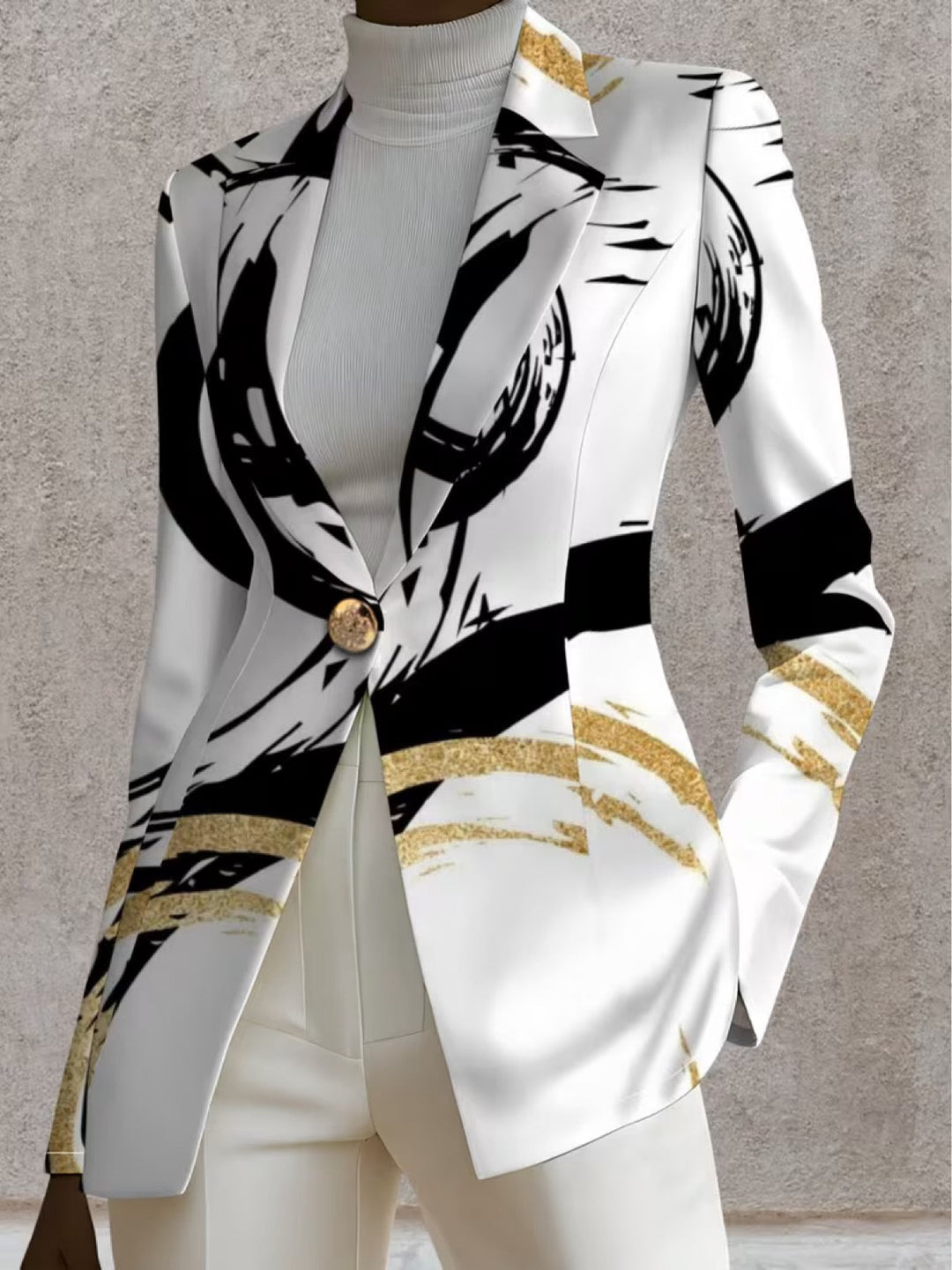 Cecelia | Abstract Brushstroke Blazer