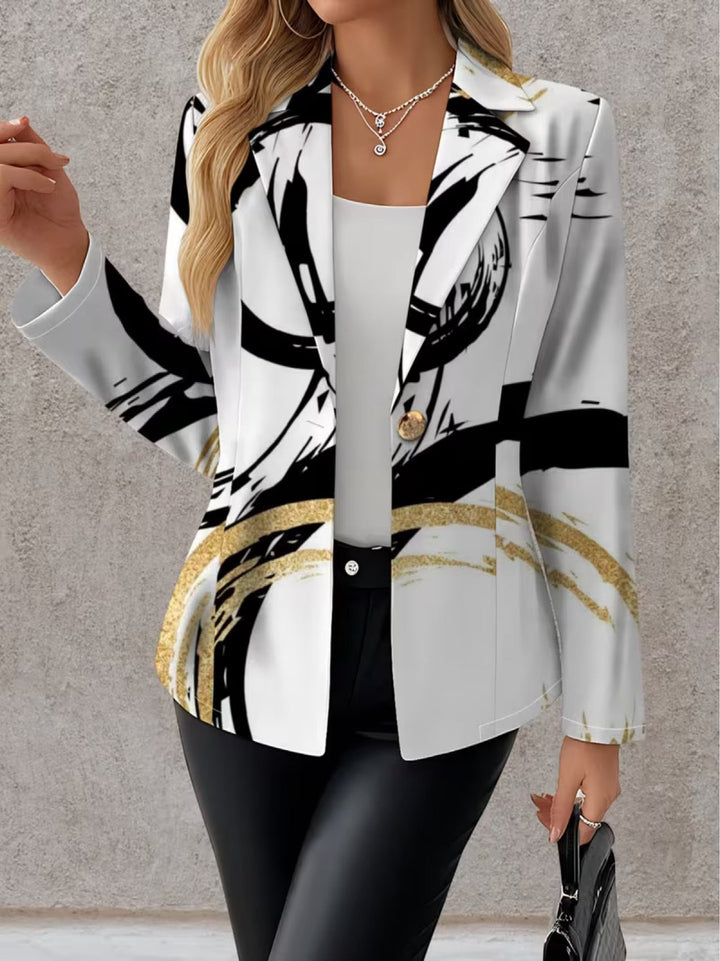 Cecelia | Abstract Brushstroke Blazer