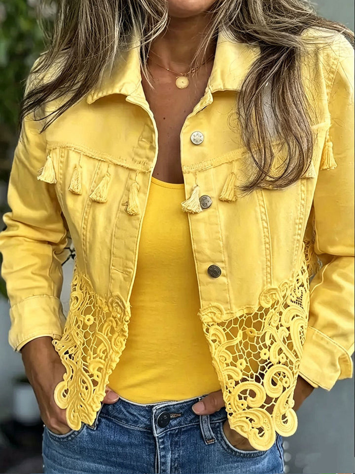 Esmay | Fringe and Lace Jacket